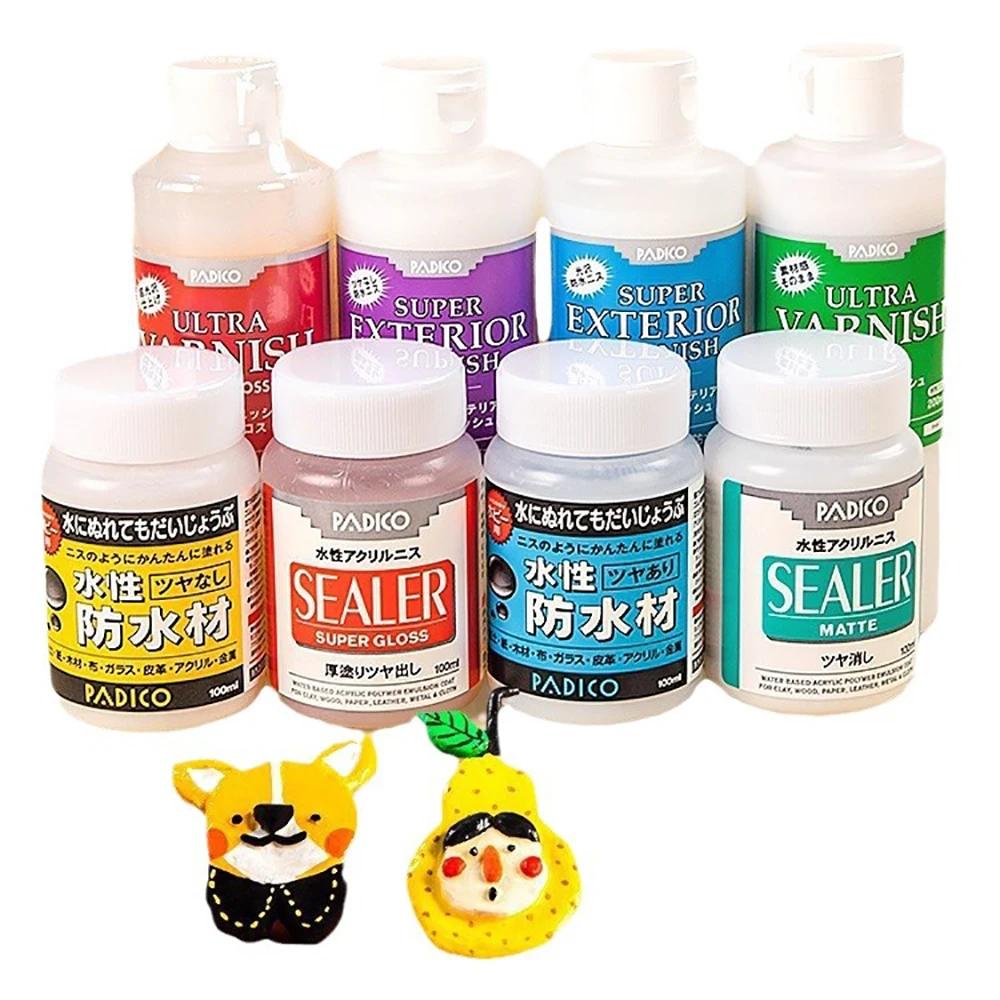 10/20/100/200ml Water-Based Gloss Varnish Resin Finish for Stone Polymer Air-Dry Clay - Dustproof High Shine Protective Coating