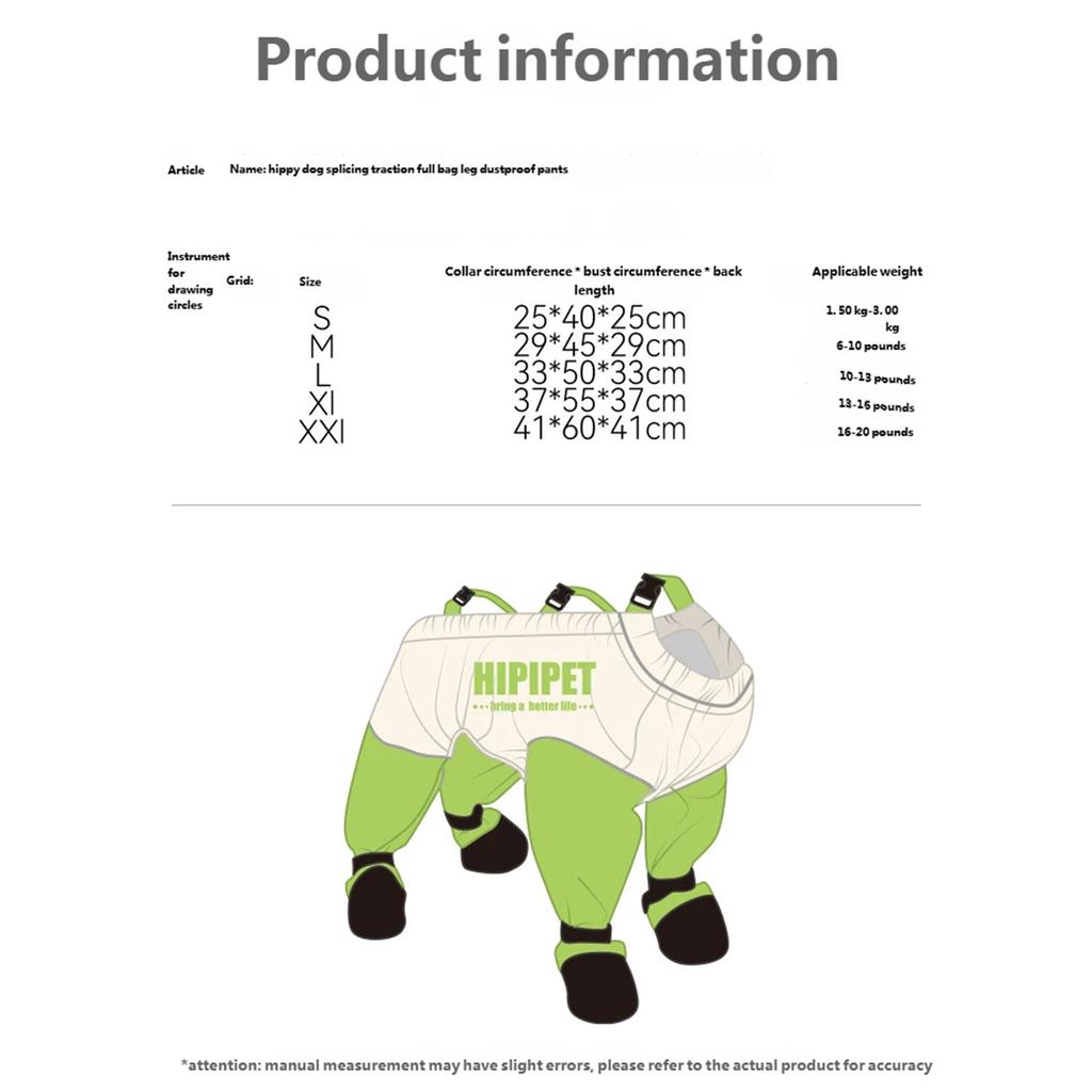 Dog Waterproof Leggings Shoes Suspender Booties Adjustable Pet Rain Suspender Booties Rainwear Walks and Outings