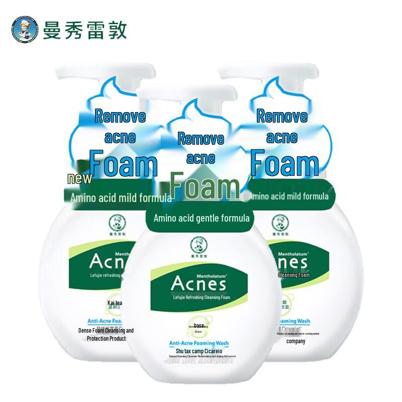 Mentholatum Acnes Fresh & Clear Foaming Face Wash (3-Pack)