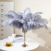 10Pcs Ostrich Feathers Plume DIY Dinning Table Centerpieces Decoration Accessories Jewelry Making Wedding Needlework Handicrafts