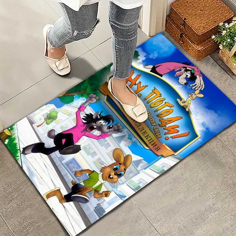 Nu Pogodi Carpet Rug for Living Room Bedroom Home Sofa Decoration,Kids play Nonslip Floor Mat
