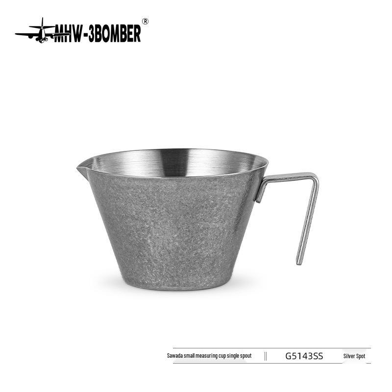 Bomber Nerezová 100ml Odměrka na Espresso s Nálevkou