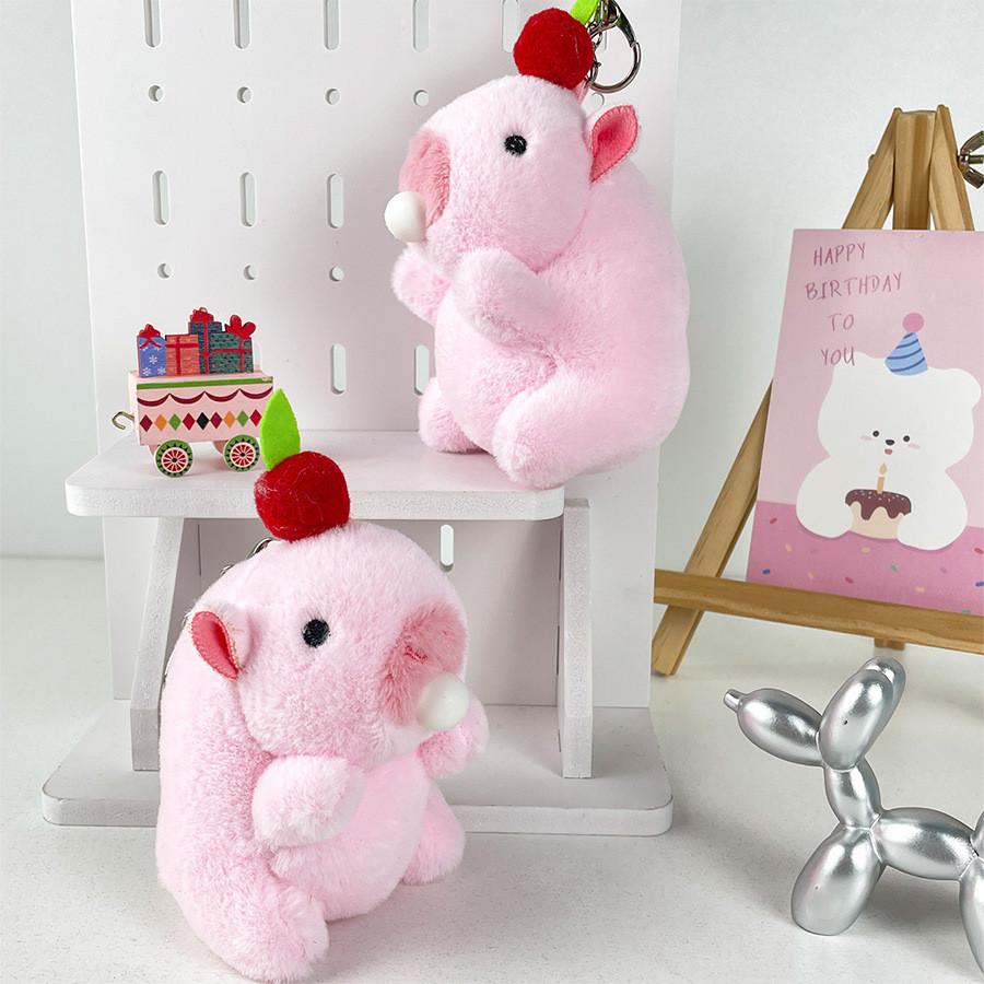 Creative Capybara Animal Plush Keychain Unique Bubble Blowing Design Perfect For Children