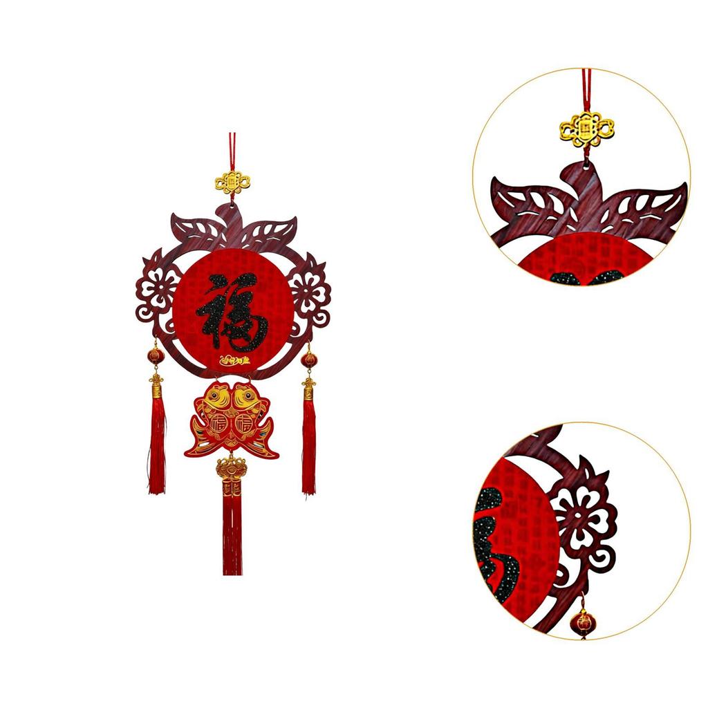 Chinese New Year Decoration Lightweight with Tassels Traditional Pendant Spring Festival Party Decor for Home Door Decoration