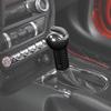 Car Steering Wheel Door Handle Decoration Center Console Cover Protective Sticker For Ford Mustang 2015 Up ABS Car Accessories Carbon Fiber Black