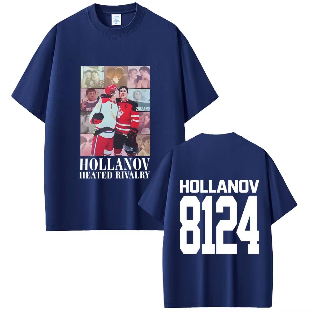 

Heated Rivalry Shane Hollander Ilya Rozanov Hollanov 2481 Tshirts Unisex Women Fashion T Shirts Male Vintage Streetwear L