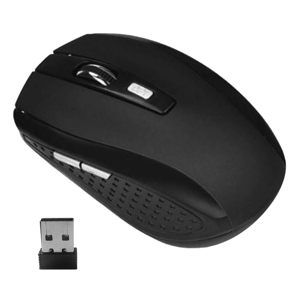 Portable 2.4G Wireless Optical Mouse 6 Buttons USB Receiver 2000DPI Laptop Mice