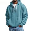 Men's Casual Color Zipper Long Sleeve Hooded Sweatshirt, Everyday Zipper Casual Long Sleeve T-Shirt