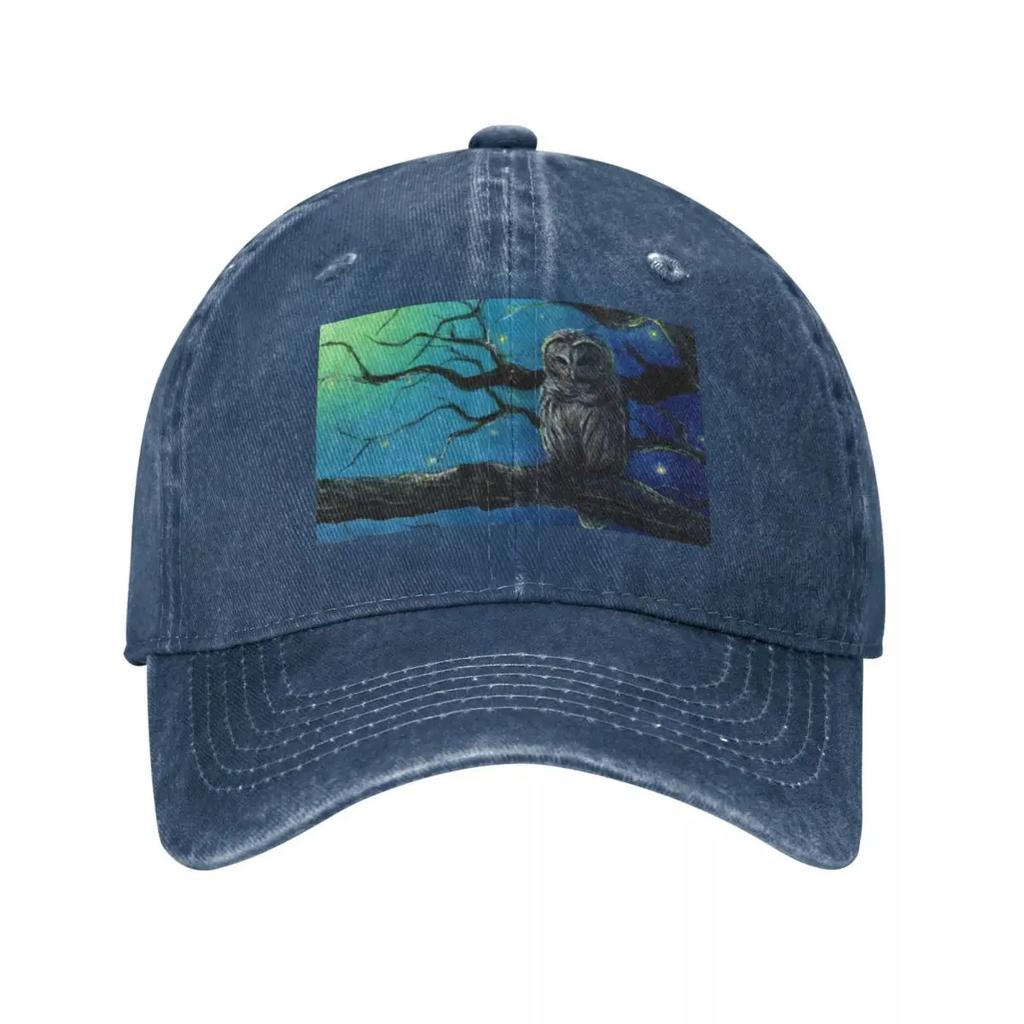Acrylic Painting of a Magical Night Baseball Cap Military Tactical Caps Christmas Hats Men'S Baseball Cap Women'S