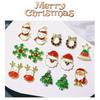 Christmas Alloy Nail Art Decor: Cartoon Santa, Bells, Reindeer, Snowflakes & Rhinestone Accessories