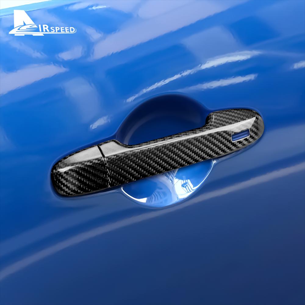 Real Hard Carbon Fiber Cover For Subaru BRZ Toyota 86 2013-2025 2025 2025 2025 Door Handle Sticker Protector Handle Decor Trim