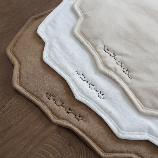 Rustic Placemat Heat Resistant Table Protector Mat Machine Washable Wrinkle Free Dining Placemat for Party Farmhouse Home