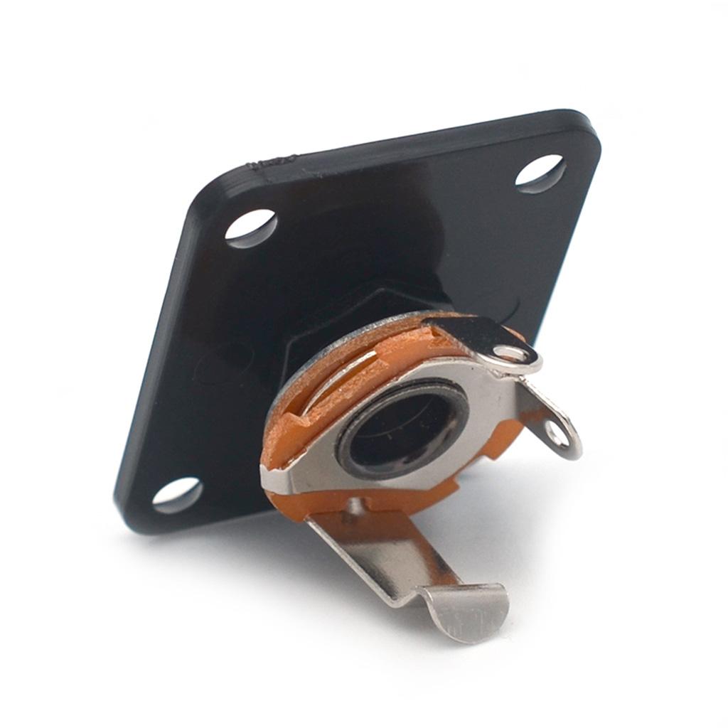 Plastic Rectangular LP Guitar Output Jack Plate Electric Socket for Guitar Parts and Custom Projects