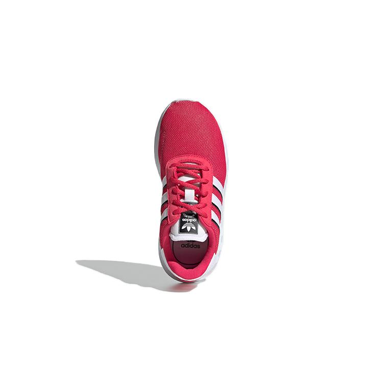 adidas Originals La Trainer Lite Comfortable Round Toe Abrasion Resistant Breathable Low Top Kids Lifestyle Shoes Red FW0584