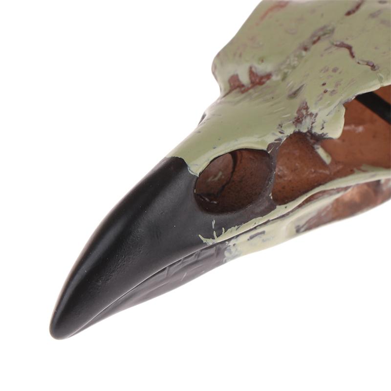 3D Goth Raven Skull Necklace Resin Replica Raven Crow Gothic Gift Halloween Raven Skull Necklace  Jewelry