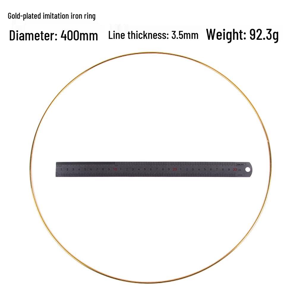 Dream Catcher Gold-Plated Iron and Steel Wire Rings, Various Sizes