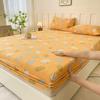 Queen Size Bed Sheets Pumpkin Printed Fitted Bed Sheet On Elastic Soft High Quality Mattress Protector King Sábanas Para Cama