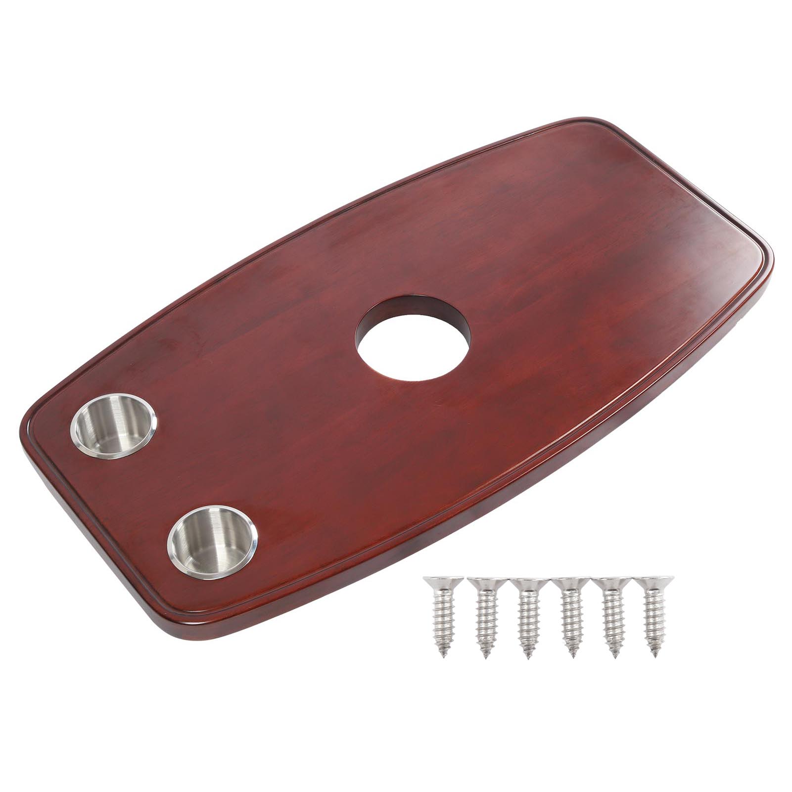 

Столешница для RV 750x400 мм, из массива дерева, съемная, водонепроницаемая, обеденный стол с 2 подстаканниками