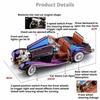 Scale 1:24 500K 300SL Electroplated Car Model Toy Linkage Steering Sound Light Sports Cars Models Boys Office Table Ornament