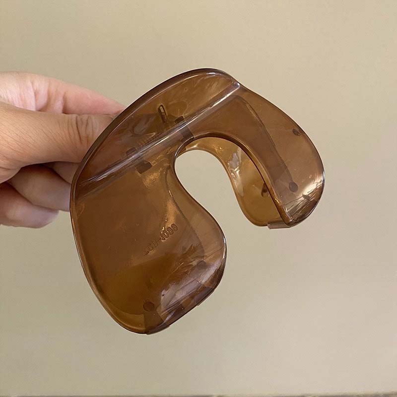 Fashion Jelly Color Grab Hair Clips For Women Girls Elegant Acrylic Large Clamp Hairpin Shark Cawl Clips Hair Accessories