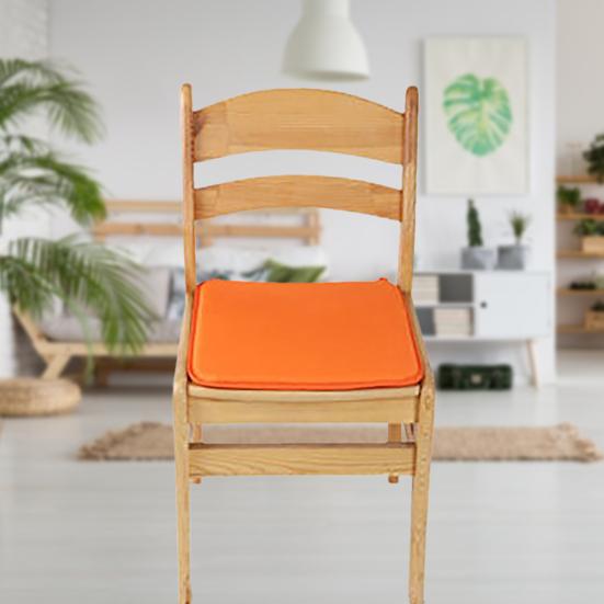 Chair Cushion Solid Color Portable Polyester Sturdy and Durable Chair Cushion for Home
