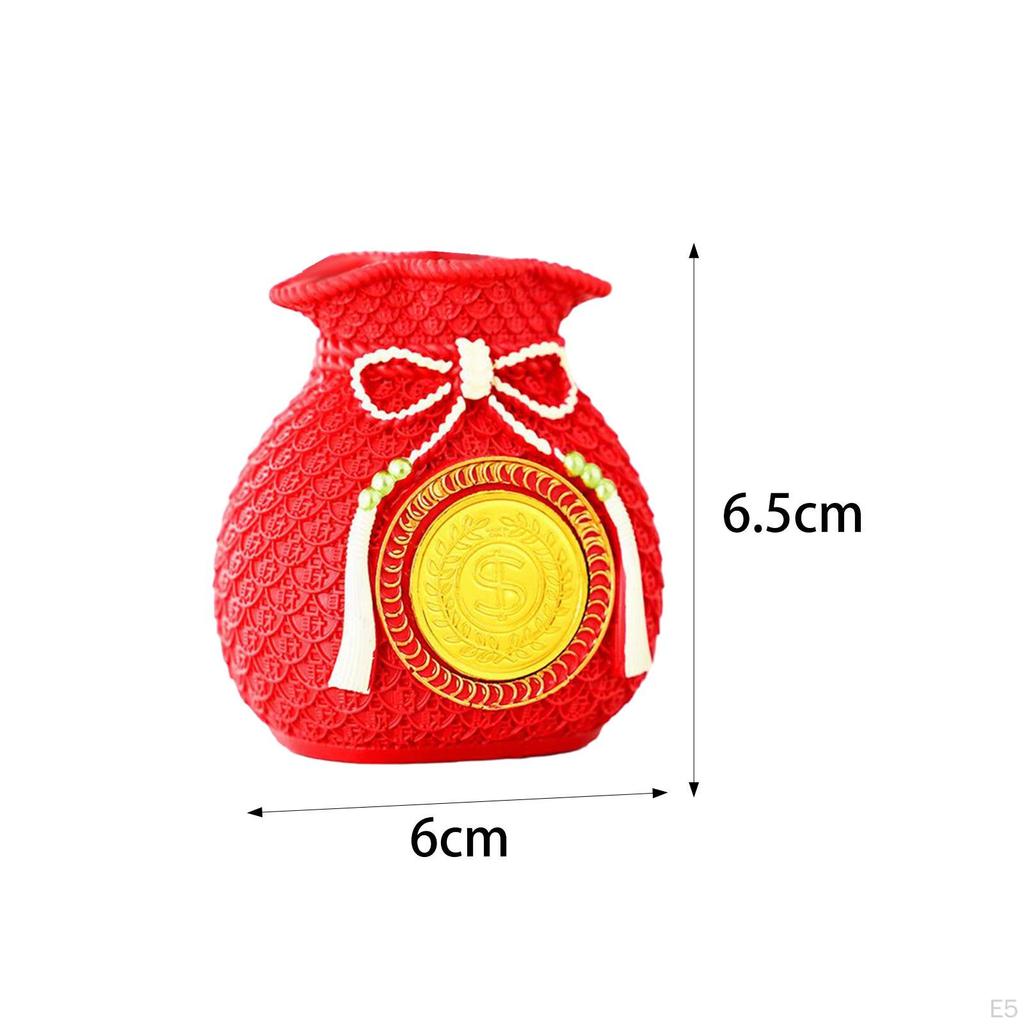 Decorative Vase In Money Pouch Desktop Ornament for Kitchen Wedding