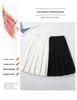Original Japanese School Style A-Line Pleated Midi Skirt for Women