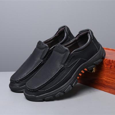 Mens Casual Loafers Outdoor Fashion Slip On Shoes Leather Walking Shoes for Men  Spring Autumn Office Shoes Men Footwear