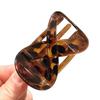 Chic Leopard Print Flat Abalone Claw Clip for Women, 2025 High-End Non-Pressing Duckbill Hair Accessory.