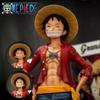 In Stock Original 28cm One Piece Anime Figure Confident Smiley Luffy Three Form Face Changing Doll Action Figurine Model Toy Kit
