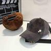 Autumn Winter Baseball Cap Women Velvet Golden Ring Beads Hat Fashion Headwear Accessories