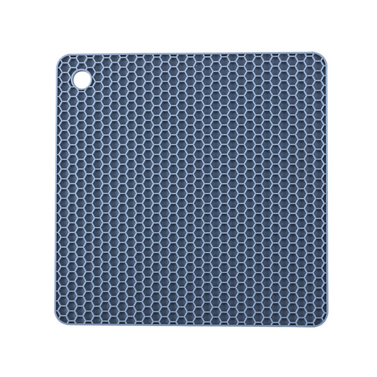Honeycomb Silicone Non-slip Heat-Resistant Mat and Coaster Set