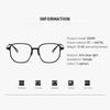 Photo-sensitive Color-changing Anti-blue-light Cross-border Ultra-light Trendy Large-frame Near-sighted Glasses 6090