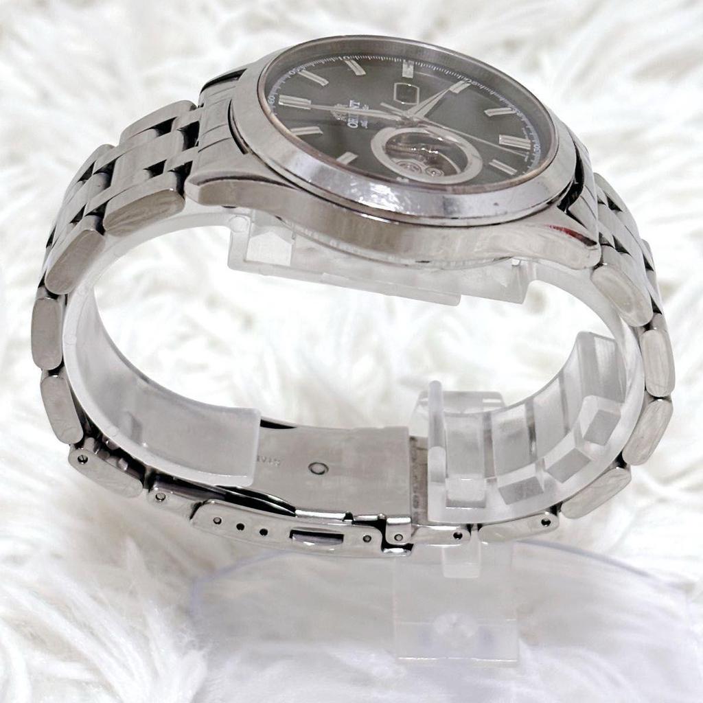 Used Orient DB05-C2 Automatic Watch Open Heart See-through Caseback Black Dial ORIENT Mechanical World Stage Collection