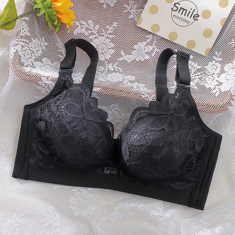 Midnite StarThickened Extra Thick 12cm Small Chest Flat Chest Gathered Bra No Steel Ring Extra Thick 8cm Bra Closed Breast Sexy
