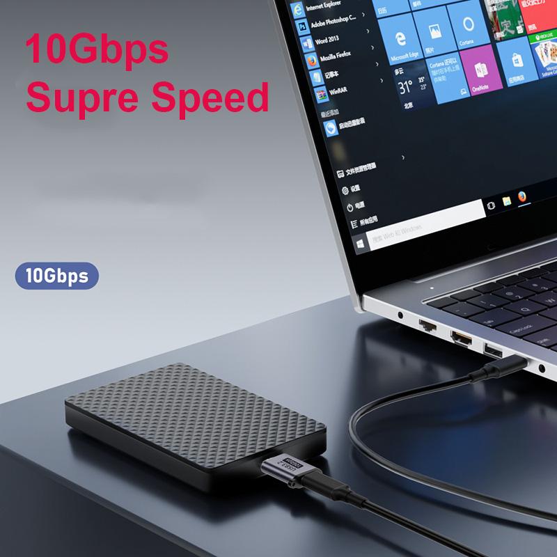 Micro B USB C 3.0 Stecker auf Typ C Buchse Adapter Typ-C USB3.0 Micro B Anschluss für externe Festplatte HDD Kabeladapter