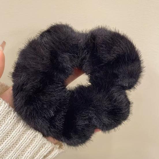 Yousheng Women Hair Rope Large Size Plush Hair Scrunchies Comfortable Fit No Pulling Warm Hair Band Hair Accessories