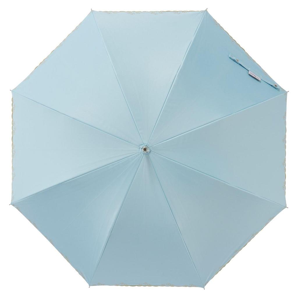 Moonbat Langer Sonnen- und Regenschirm Leicht Hitzebeständig UV Klee Jakobsmuschel Blau [Esta] Damen Sonnenschirm, Schutz, Blockierend, Blockierend, Schutz, Design,