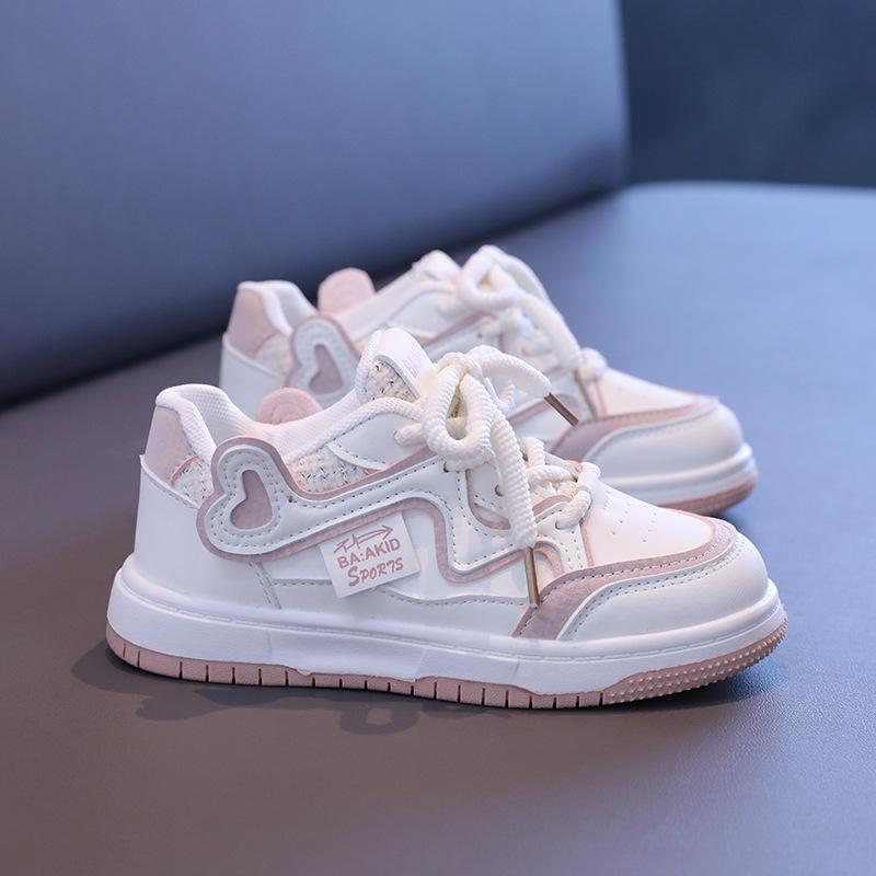 Girls Shoes Sneakers Summer 2025 New Children's Soft-soled Breathable Trendy Cool Older Children's Girls Medium and Older Children's Board Shoes