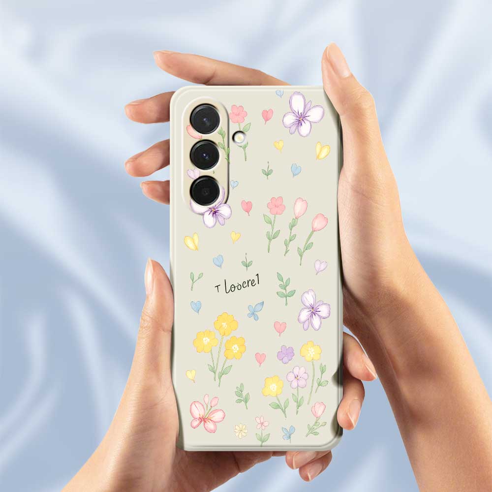 For Samsung Galaxy A36 5G Case Small Flowers Pattern Printing Straight Edge TPU Phone Back Cover