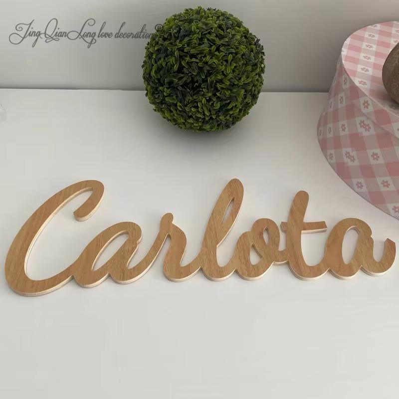 

Custom Wooden Name Sign, Wooden Baby Name Sign, Nursery Wall Sign Personalized Home Decor 35 cm wide красный