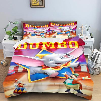 Dumbo Comforte Υπνοδωμάτιο Πριτνέ Κινούμενα Σχέδια Πάπλωμα Σετ Κλινοσκεπασμάτων Με Μαξιλαροθήκη Κατάλληλο Για Παιδιά Και Ενήλικες