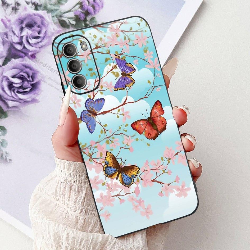 For Motorola Moto G51 5G Case XT2171-2 XT2171-1 Cover New Stylish Flower Soft Silicone Phone Case For Moto G31 G71 5G G 51 Pouch
