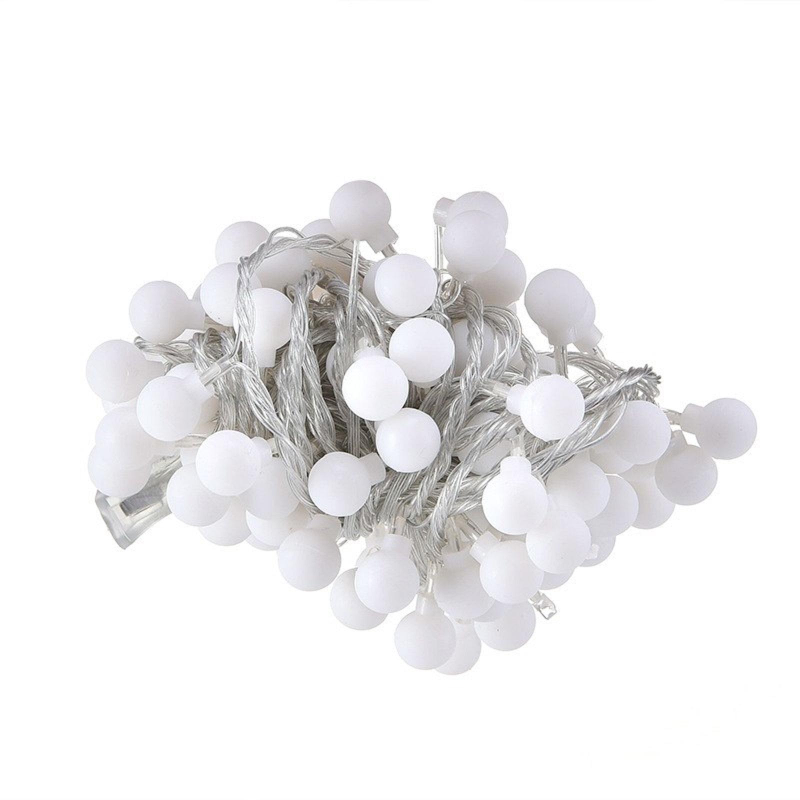 LED String Colored Frosted Ball Easter Decorative Light белый