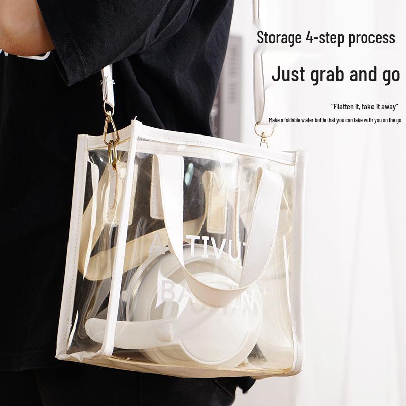 Compact Silicone Electric Travel Kettle - Collapsible and Portable Design