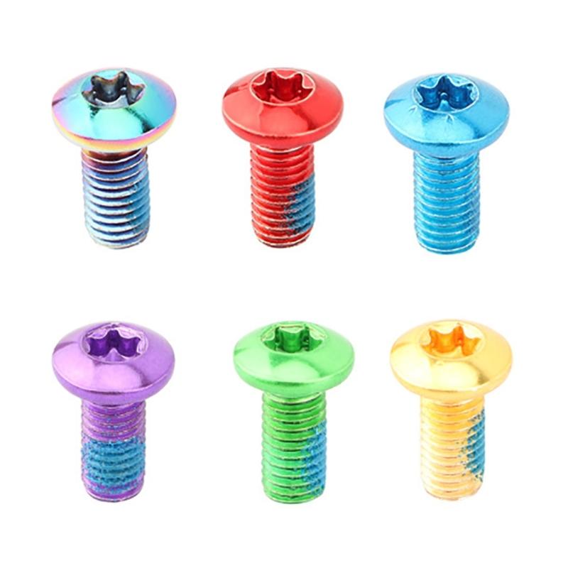 12pcs/Box Mountain Bike Disc Brake Rotor Bolts T25 Alloy Steel Disc Brake Screws for Your Mountain Bike for Repair Shops