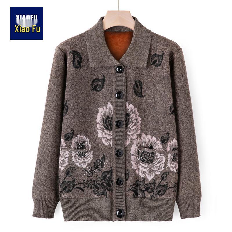 

Women s Warm Plush-Lined Cardigan Sweater 3XL