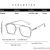 Men and Women Metal Glasses Retro Double Bridges Anti Blue Light Computer Mirror Reading and Playing Games Eye Protection 2023