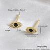 Mini Luxury-style Diamond-encrusted Eye Stud Earrings with A Fashionable Retro Vibe and Versatile Appeal - Devil's Eye Earrings Accessory.