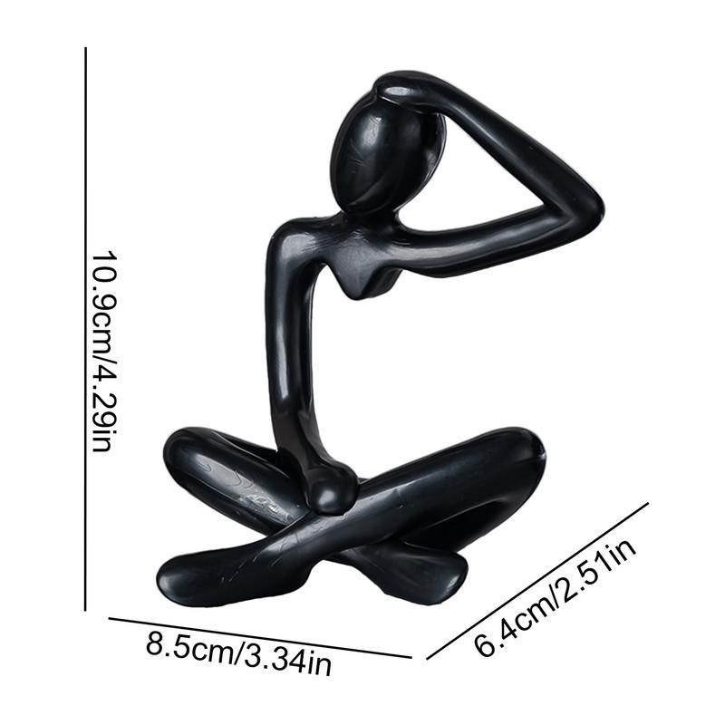 Thinker Abstract Statues Sculptures Figurine Living Room Home Decor Desk Ornaments